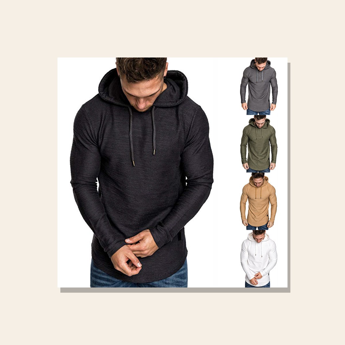 Gents Everyday Slim Hoodie studio-ready real Velvet Souk product product photo