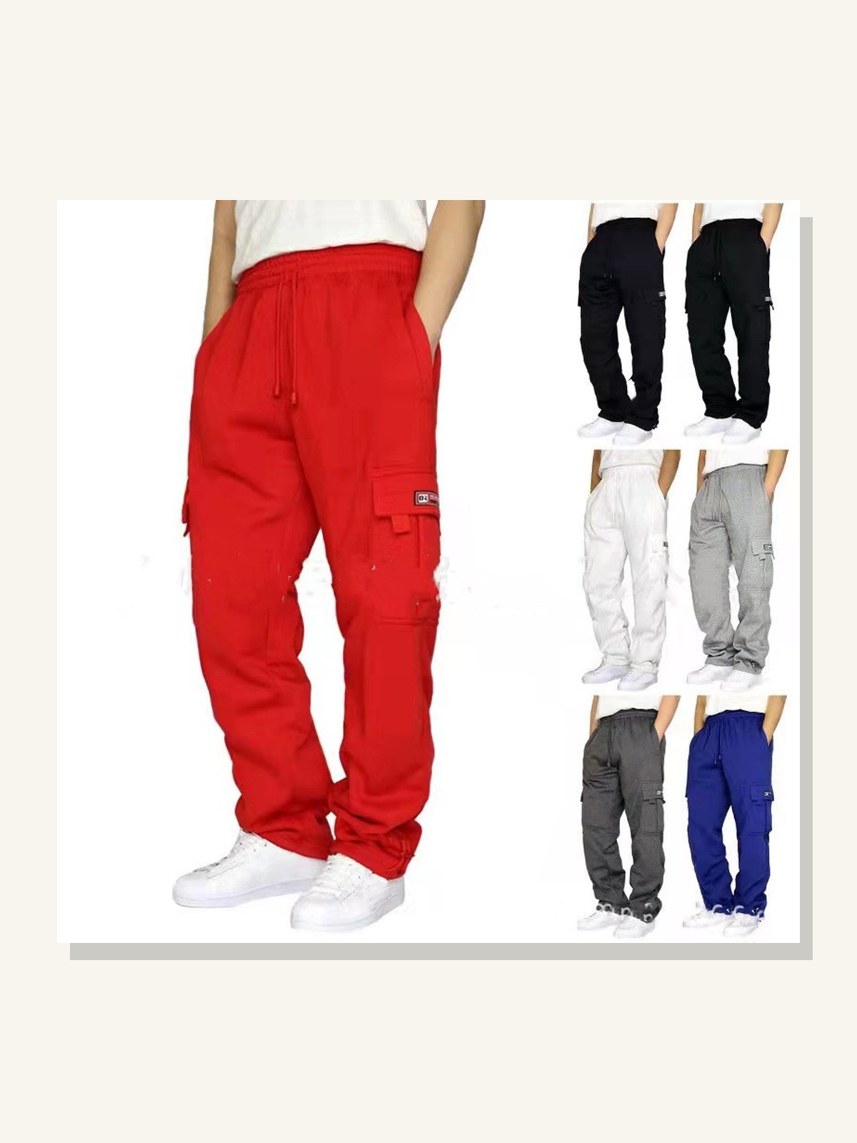 Men’s Stretch Waist Jogger Pants solid studio product photo for Velvet Souk UAE